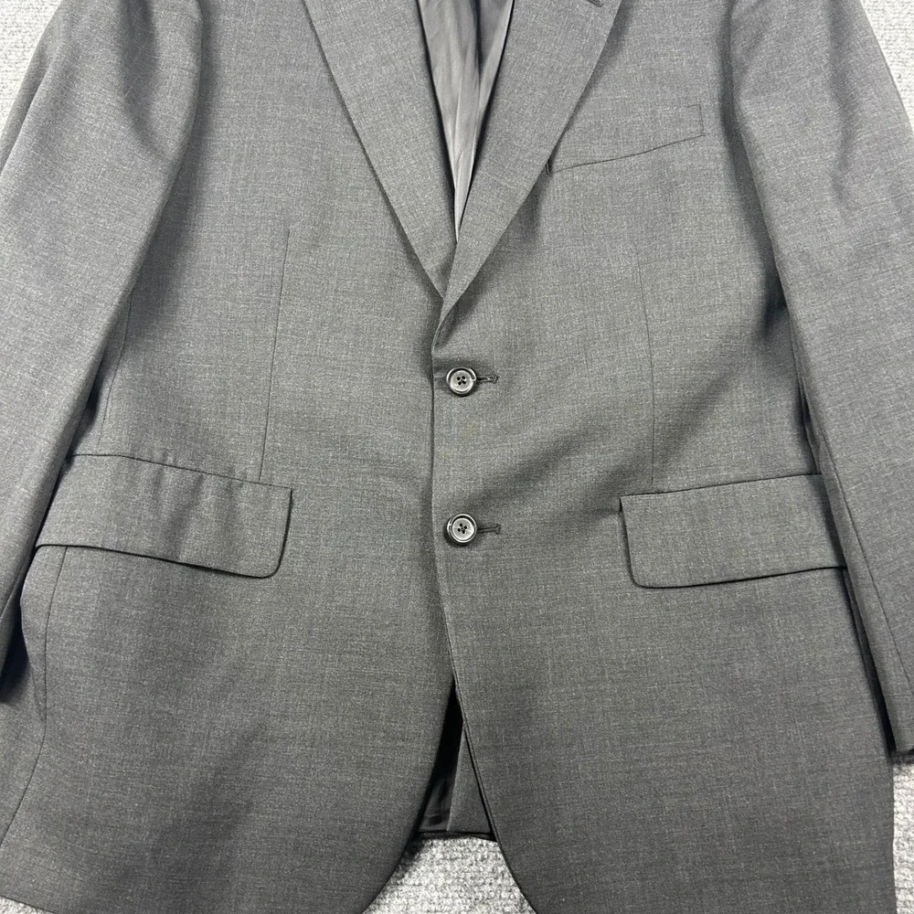 Brooks Brothers Blazer Mens 40S Charcoal Gray Brooksease Wool Sport‎ Coat USA